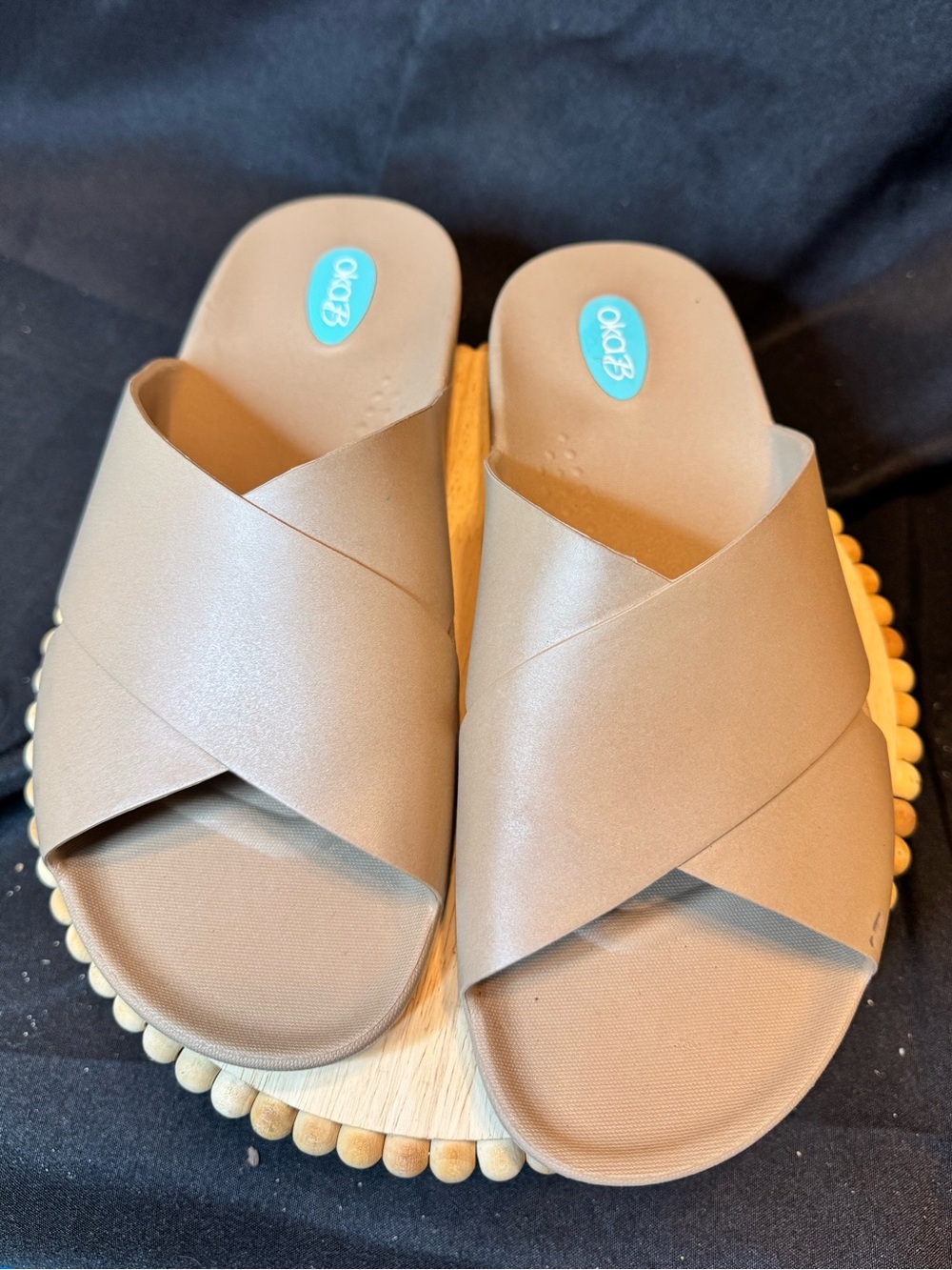 Oka-B Maxwell crossover strap slide sandas